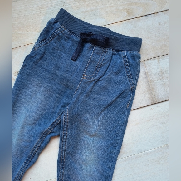 Okie Dokie Baby Boy Denim Stretchy Jeans Blue Size 18 Months - Picture 2 of 5